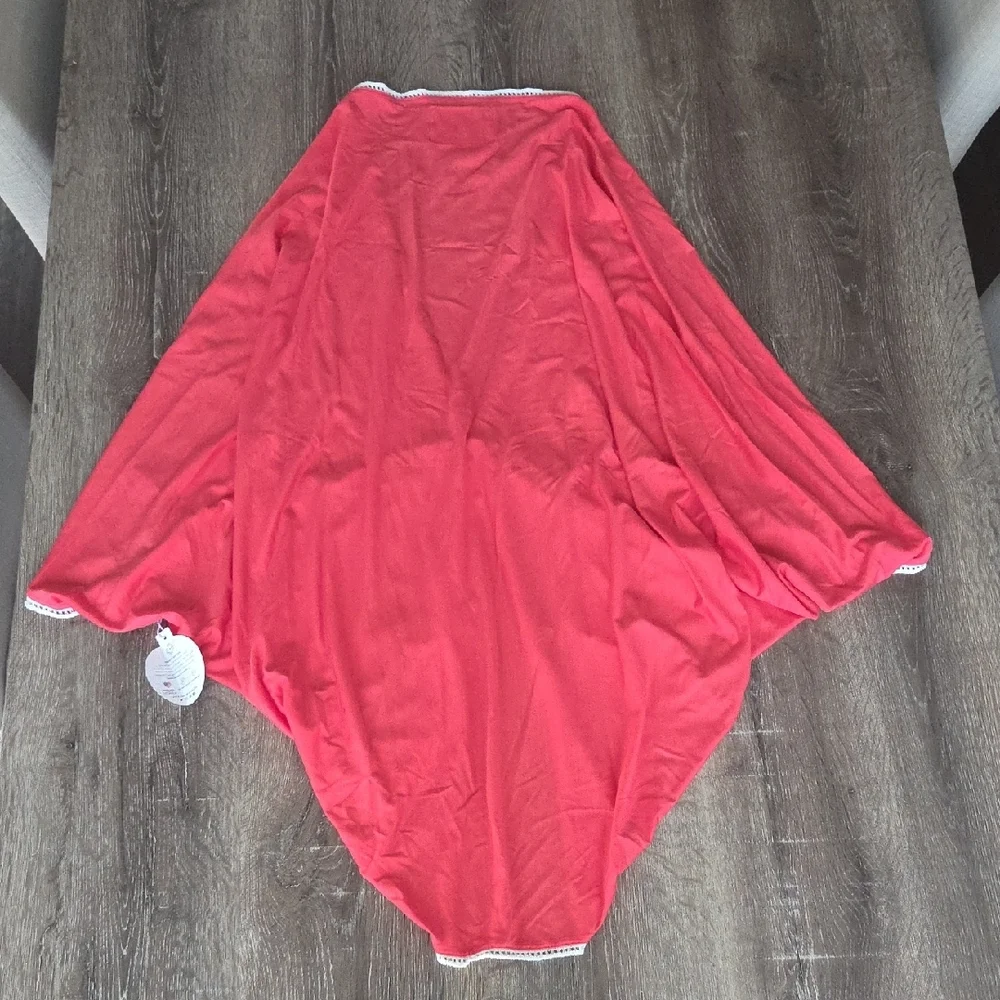NEW! SUN50 UPF 50+ Swim Beach Shrug Kimono Coverup Cardigan with White Trim - Picture 13 of 13